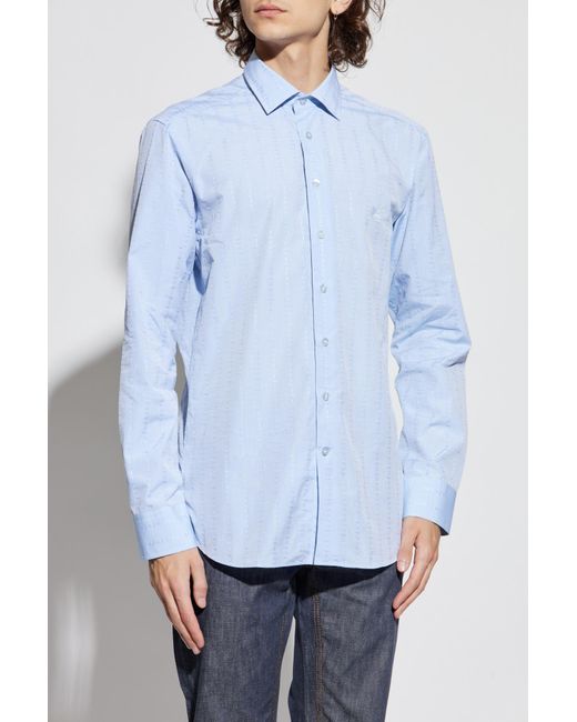 Etro Blue Patterned Shirt for men