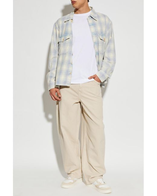 AllSaints White Shirt "Santos" for men