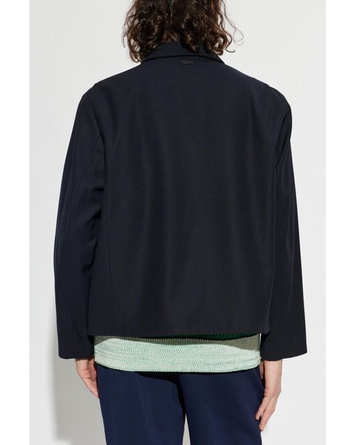 Lacoste Blue Jacket With Pockets for men