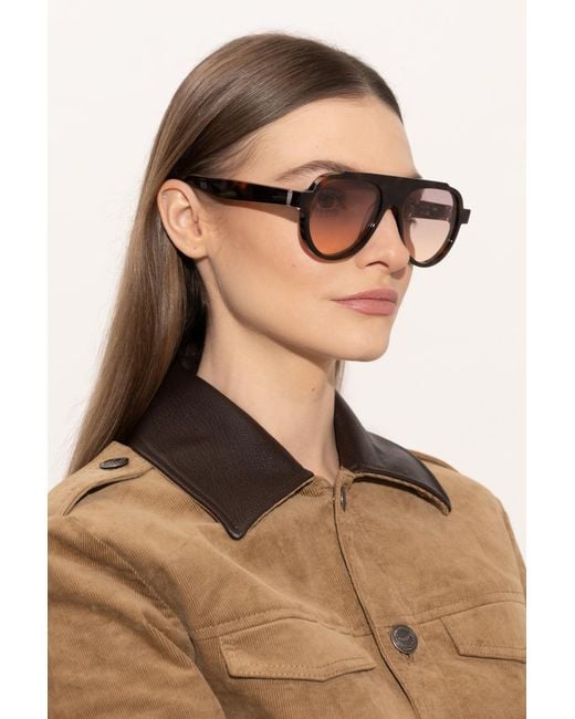 Thierry Lasry Brown 'Dynasty' Sunglasses