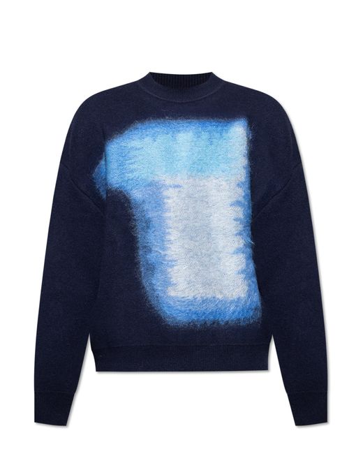 Givenchy Blue Wool Sweater for men