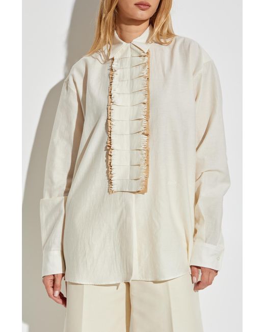 Marni White Shirt With Appliqué