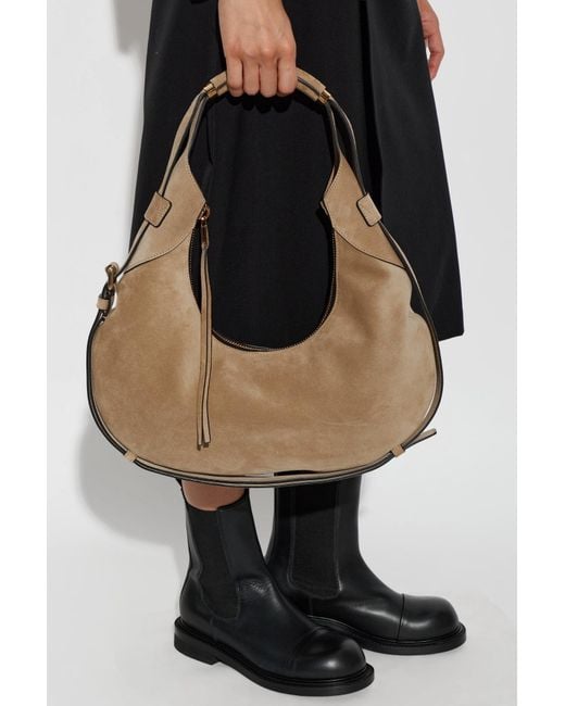Moschino Natural Suede Bag