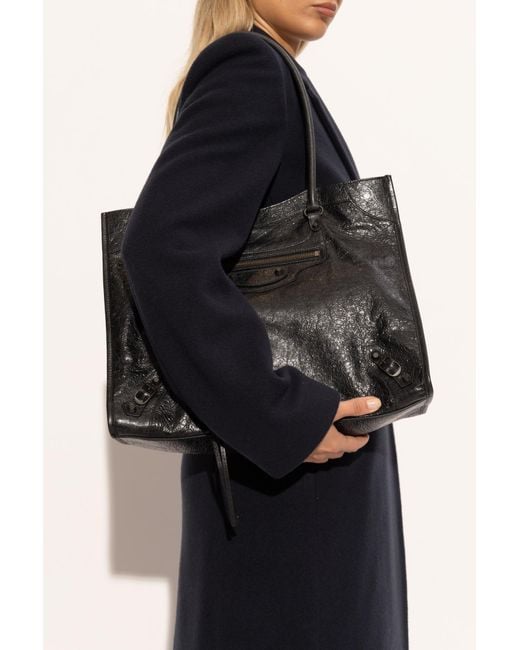 Balenciaga Black Shoulder Bag "Le City Medium"