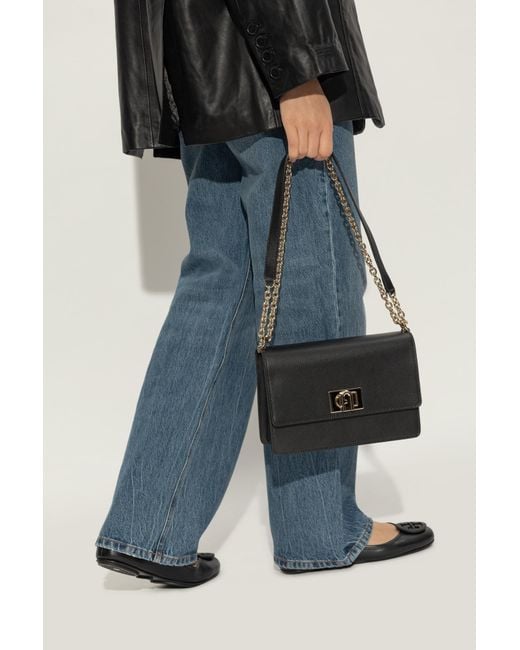Furla Black '1927' Shoulder Bag