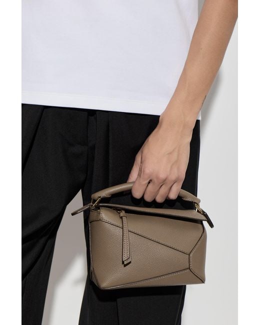 Loewe White Puzzle Mini Bag