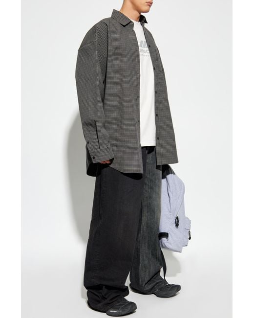 Balenciaga Black Wide-Leg Jeans for men