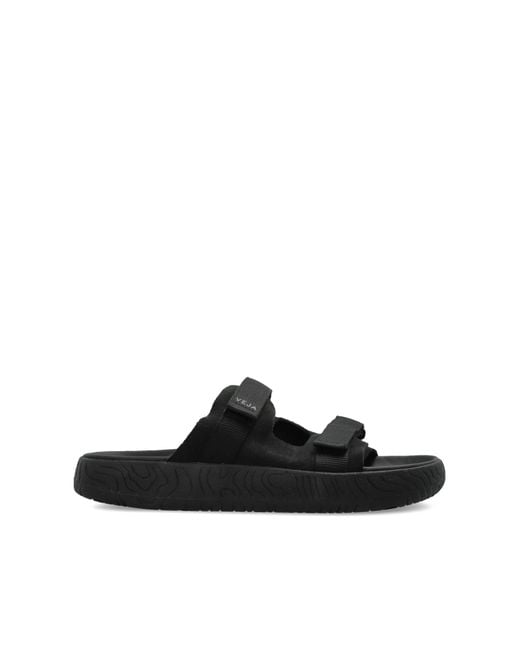 Veja Black Slippers "Arpoador Suede Soft" for men