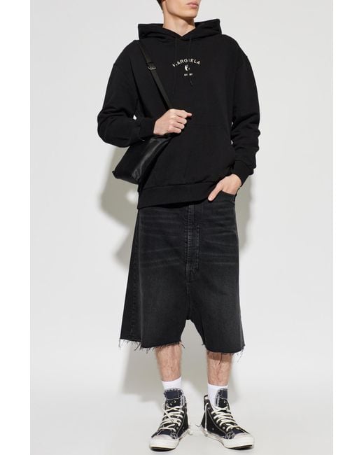 MM6 by Maison Margiela Black Hoodie for men