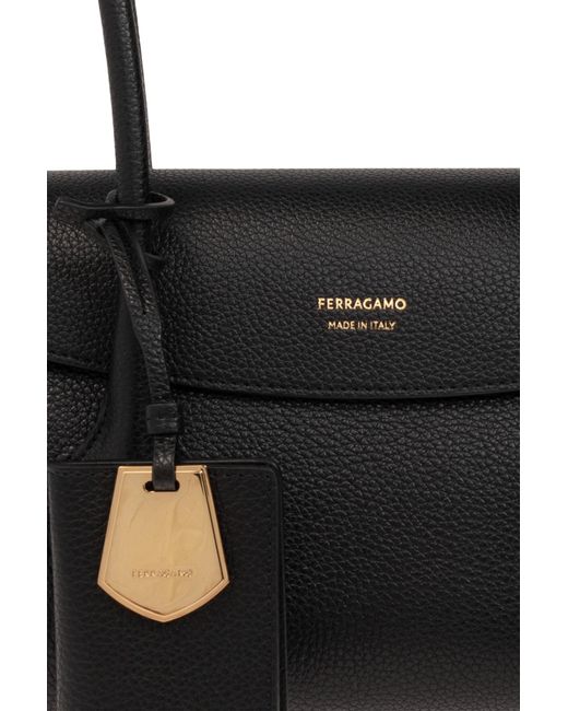 Ferragamo Black ‘Firenze Small’ Shoulder Bag