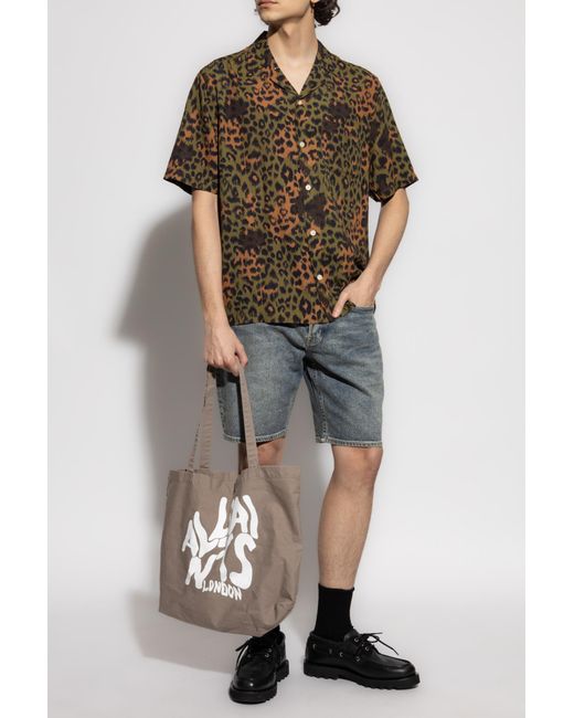 AllSaints Green Shirt Styx for men