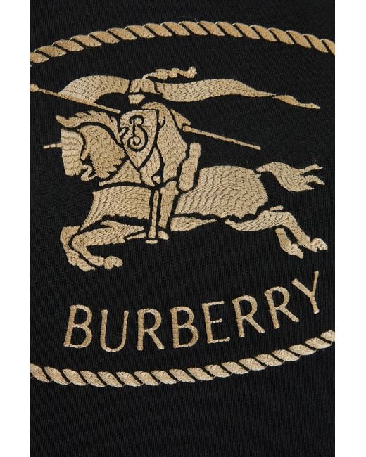 Burberry Black T-Shirt With Logo