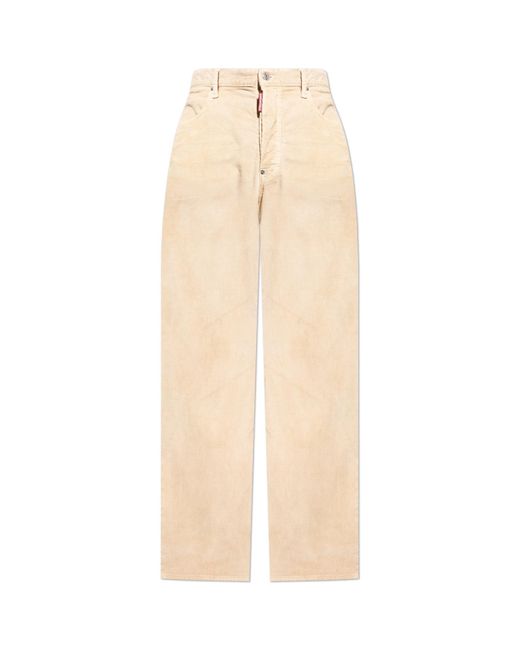 DSquared² Natural Trousers 'Loose' for men