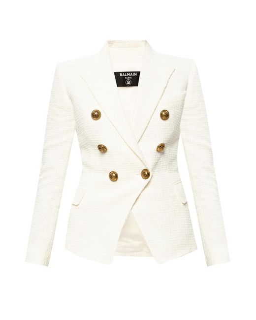 Balmain Double-breasted Blazer in - Save 8% - Lyst