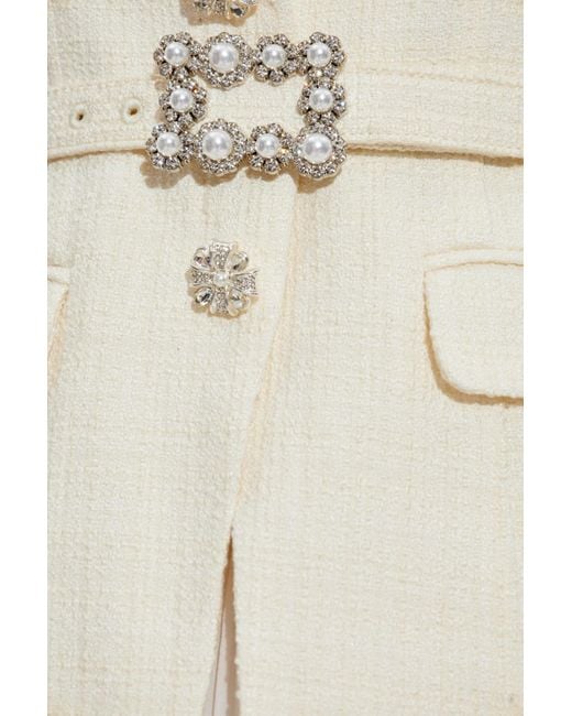 Self-Portrait White Dress With Belt