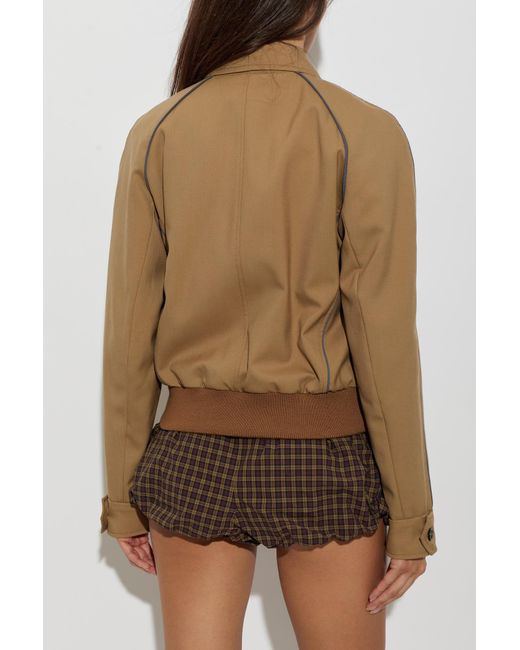 Marni Brown Wool Bomber Jacket