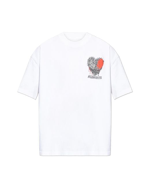 AllSaints White T-Shirt 'Chaste' for men