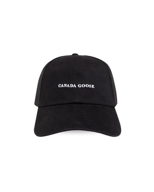 Canada Goose Black Baseball Cap,