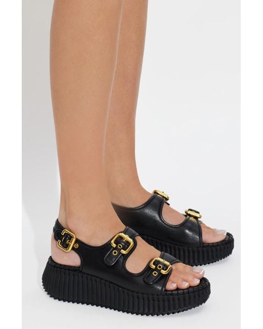 Chloé Black 'Nama' Platform Sandals
