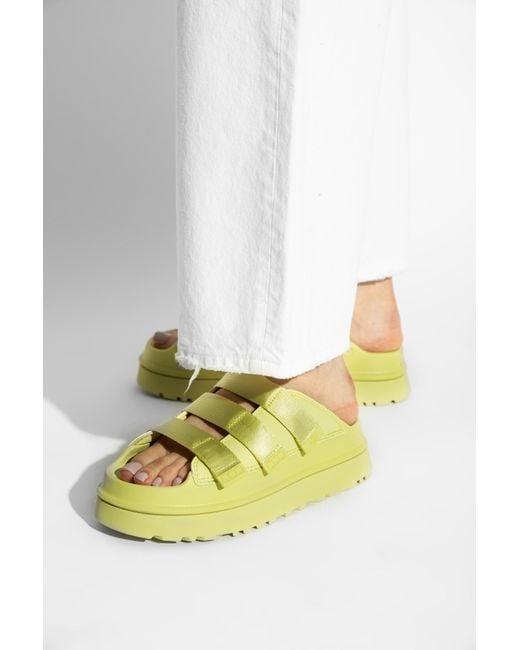 UGG Slides W Goldenglow Slide in Green | Lyst