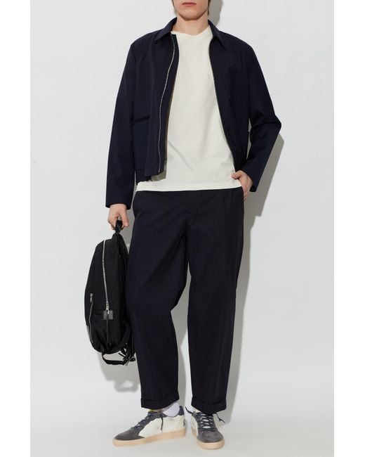 Golden Goose Deluxe Brand Blue Straight-Leg Trousers for men