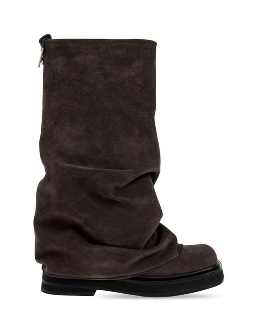 The Attico Black Platform Boots 'Robin'