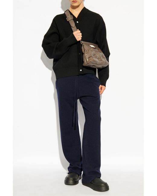 Maison Margiela Black Wool Trousers for men