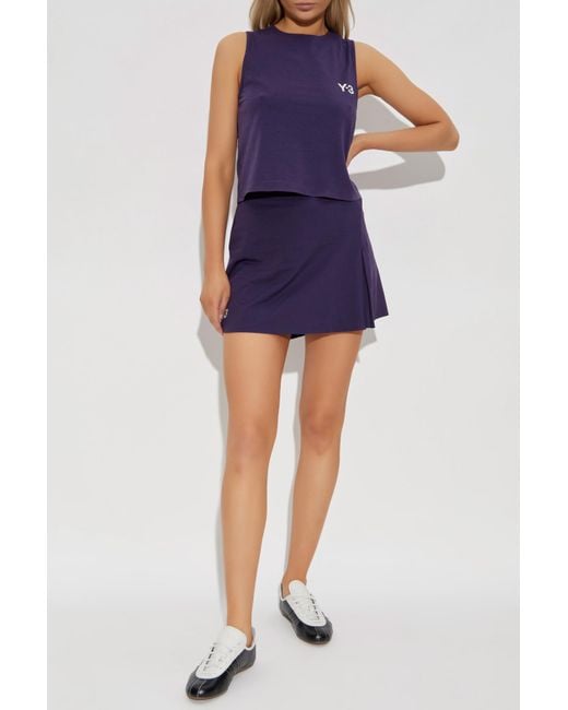 Y-3 Blue Skirt With Shorts Tennis Us Collection