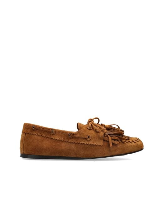 Isabel Marant Brown Suede Shoes "Fersi"