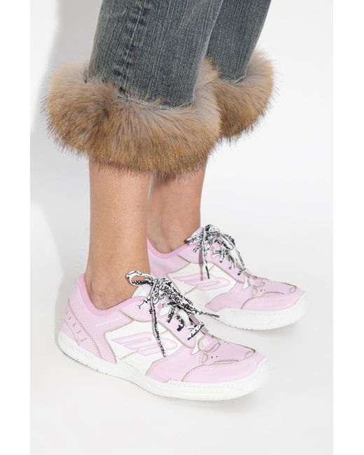 Balenciaga Pink 'Hamptons Medium Worn-Out' Sports Shoes