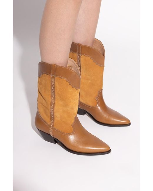 Isabel Marant Brown “Heeled Ankle Boots 'Duerto'
