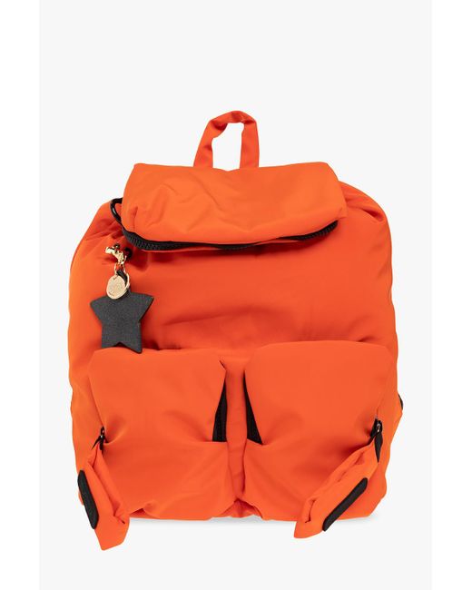See By Chloé Backpack in Orange Red Womens Bags Backpacks 