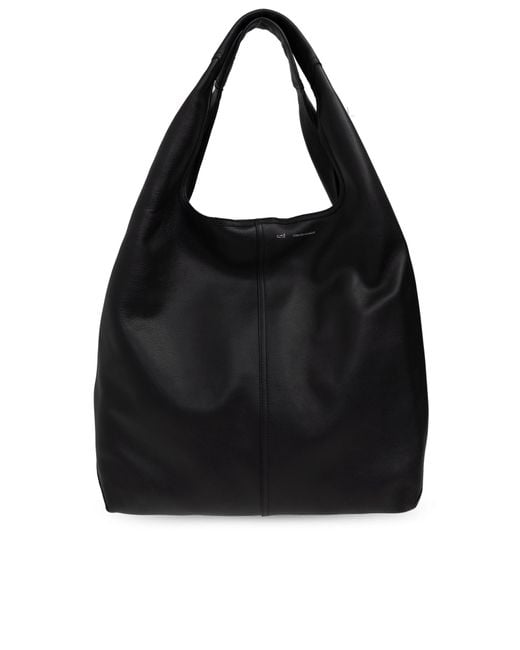 AMI Black Shopper Bag