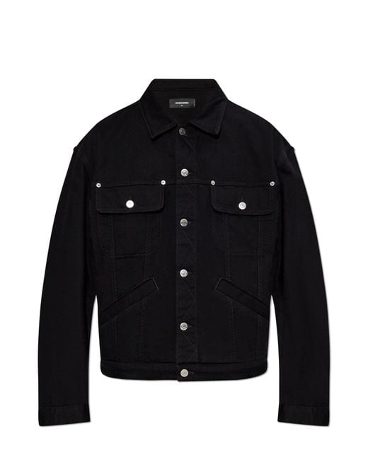 DSquared² Black Denim Jacket for men