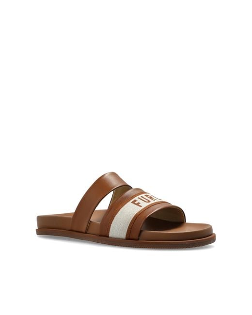 Furla Black “Tide” Slides
