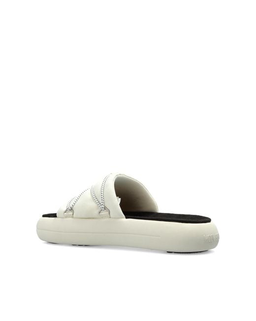 Moon Boot Blue 'Mb Icon Slide' Slides