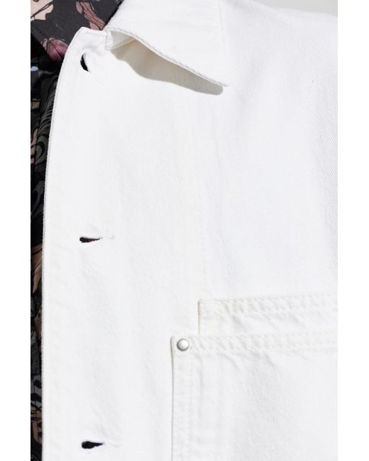 Lemaire White Denim Jacket for men