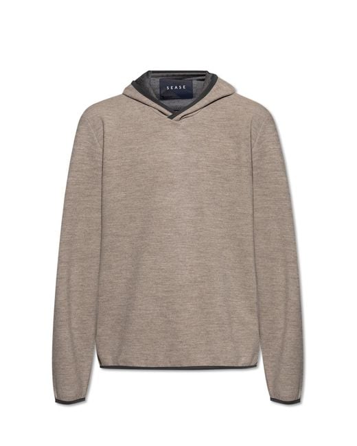 Sease Gray Wool Sweatshirt for men
