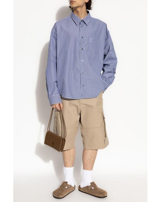 AMI Natural Logo Shorts for men