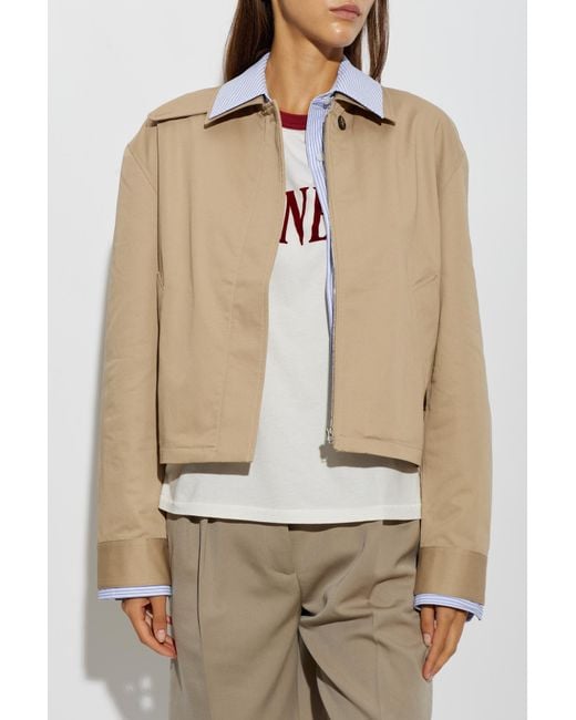 Acne Natural Jacket With Collar