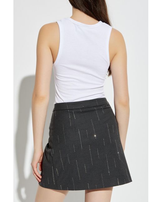 Munthe Black Ribbed Top 'Boma'