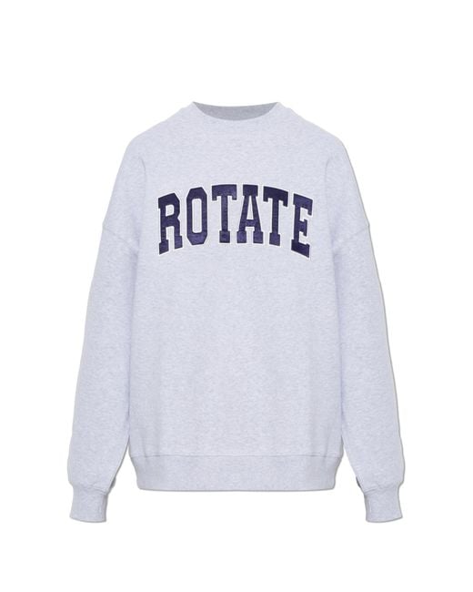 ROTATE BIRGER CHRISTENSEN White Sweatshirt With Logo