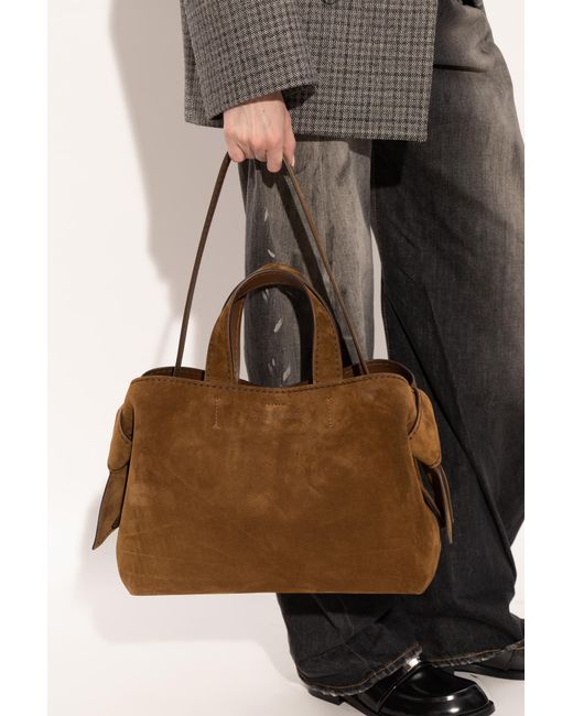 Acne Brown Suede Shopper Bag