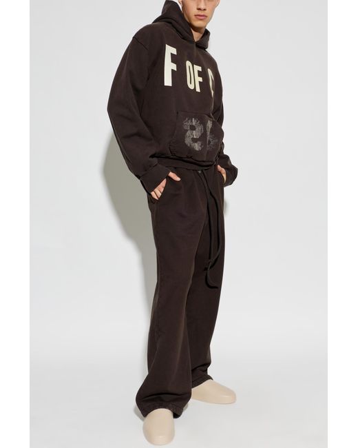 Fear Of God Brown Hoodie for men