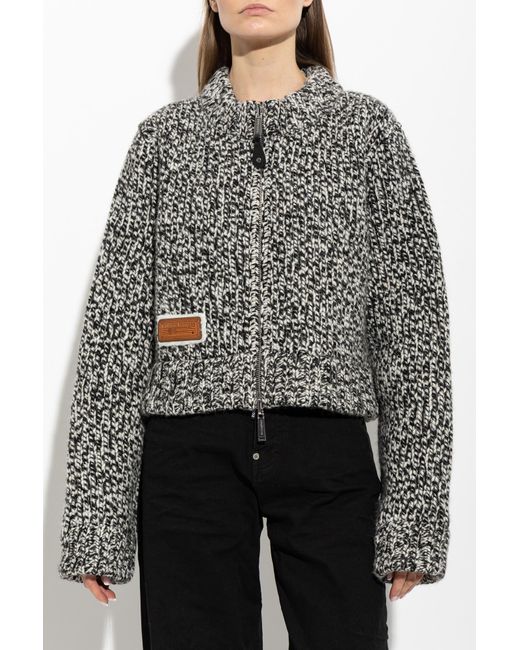 DSquared² Black Cardigan With Patch