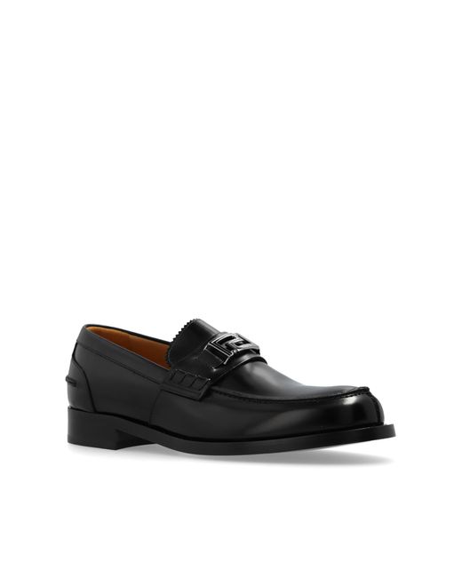 Versace Black `Loafers` Shoes for men