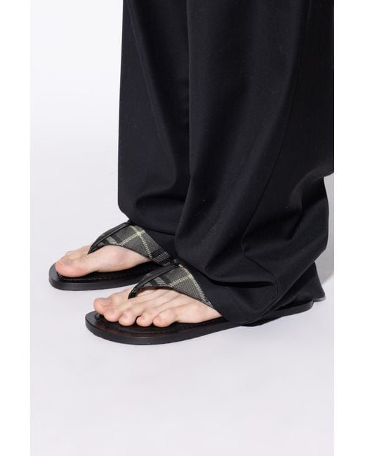Burberry Black Flip-Flops for men