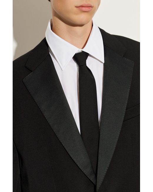 Balenciaga Black Wool Tie for men