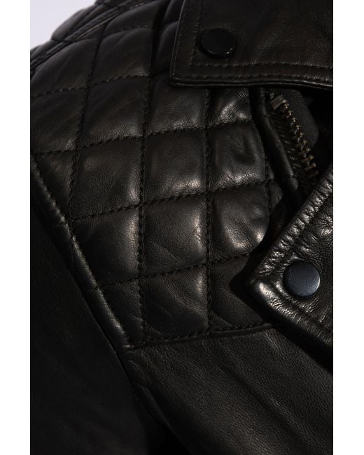AllSaints Black 'Conroy' Leather Jacket for men