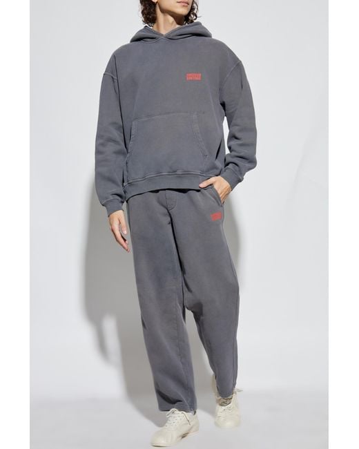 American Vintage Gray Sweatshirt With Logo for men